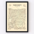 Vintage Map of Floyd County, Texas 1892