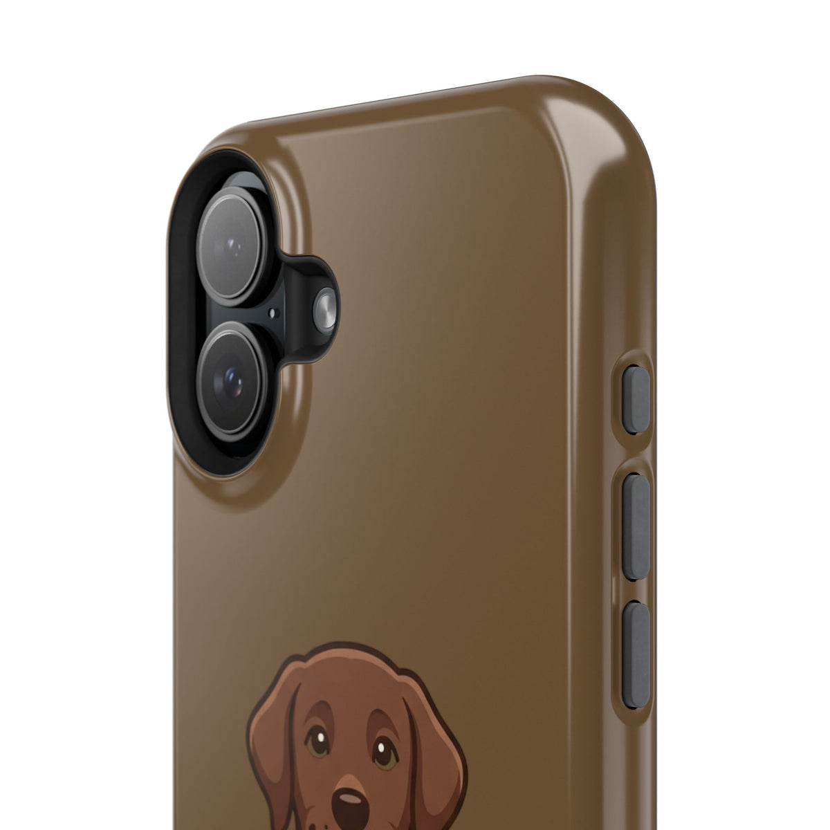 Chocolate Labrador Phone Case — Cute Dog Impact‑Resistant iPhone Cover