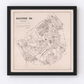 Vintage Map of Karnes County, Texas 1880