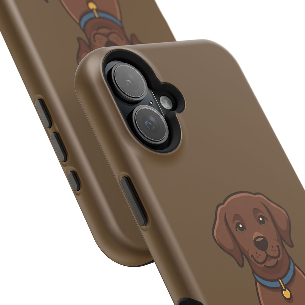 Chocolate Labrador Phone Case — Cute Dog Impact‑Resistant iPhone Cover