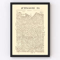 Vintage Map of McCulloch County, Texas 1879