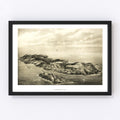 Vintage Map of Monhegan, Maine 1896
