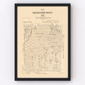 Vintage Map of Shackelford County, Texas 1879
