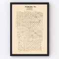 Vintage Map of Sterling County, Texas 1892