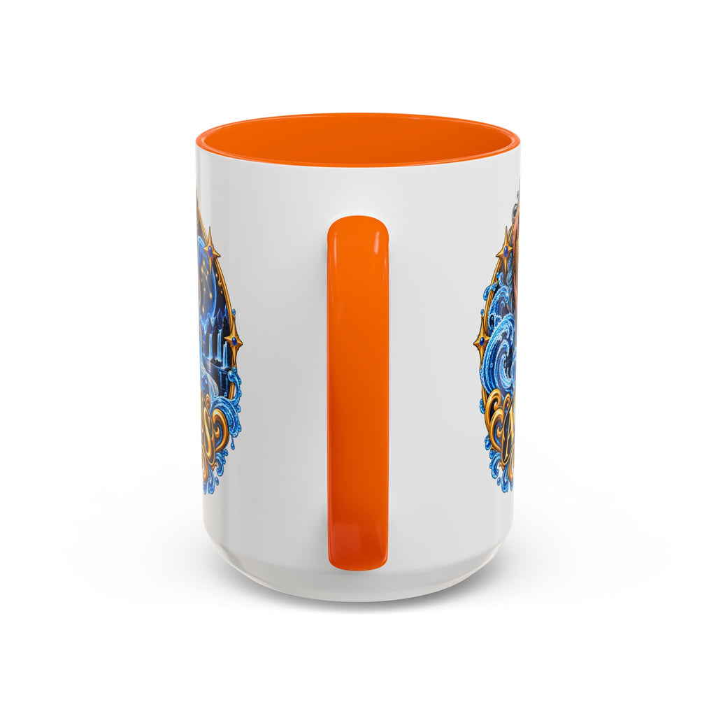 Aquarius Zodiac Coffee Mug — Illustrated Water Bearer Astrology Gift (11/15oz)