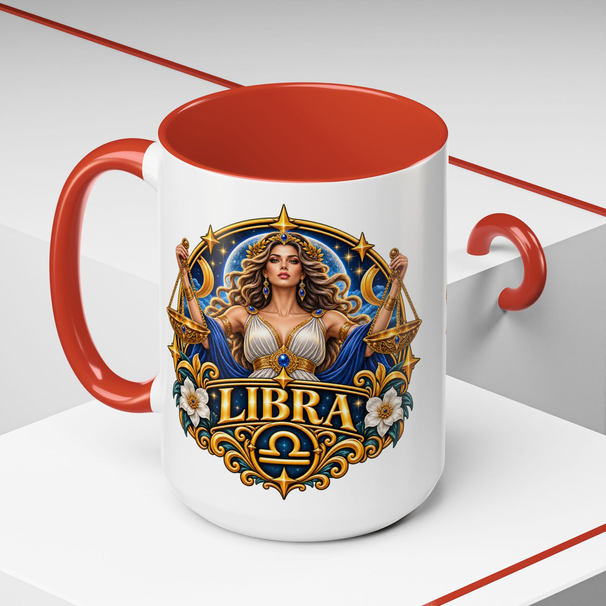 Libra Zodiac Coffee Mug – Elegant Horoscope Astrology Gift (11/15oz)
