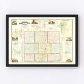 Vintage Map of Hamilton County, Indiana 1866