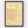 Vintage Map of Gratiot County, Michigan 1876