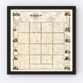 Vintage Map of Hillsdale County, Michigan 1857