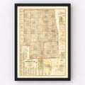 Vintage Map of Sanilac County, Michigan 1876
