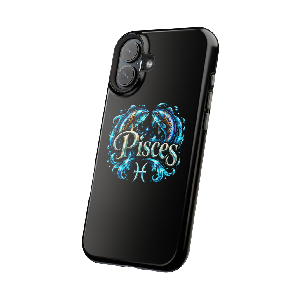 Pisces Magnetic Impact-Resistant Phone Case — Zodiac Fish Astrology Design