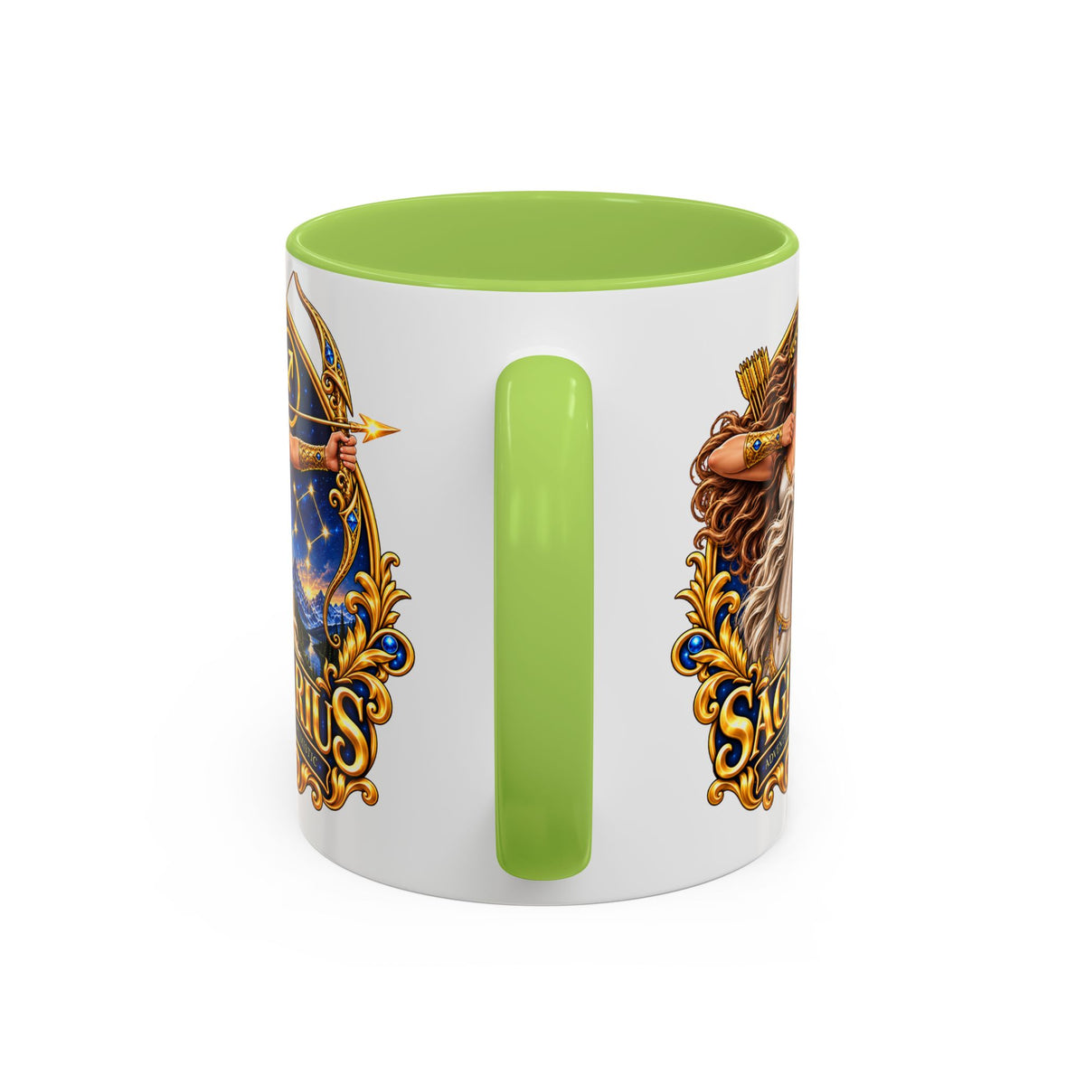 Sagittarius Accent Coffee Mug — Zodiac Archer Design (11/15oz)