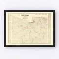 Vintage Map of Blue Earth County, Minnesota 1879