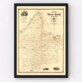 Vintage Map of Dakota County, Minnesota 1874
