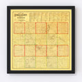 Vintage Map of Freeborn County, Minnesota 1878