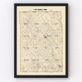 Vintage Map of Lyon County, Minnesota 1884