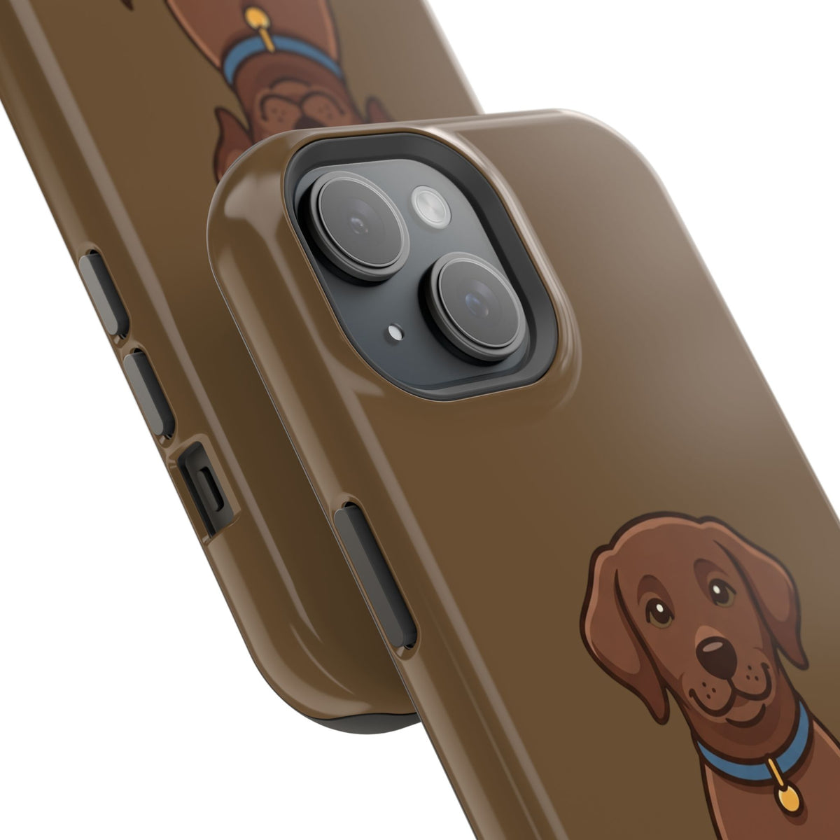 Chocolate Labrador Phone Case — Cute Dog Impact‑Resistant iPhone Cover