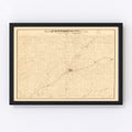 Vintage Map of Crawford County, Iowa 1883