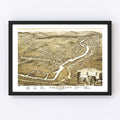 Vintage Map of Claremont, New Hampshire 1877