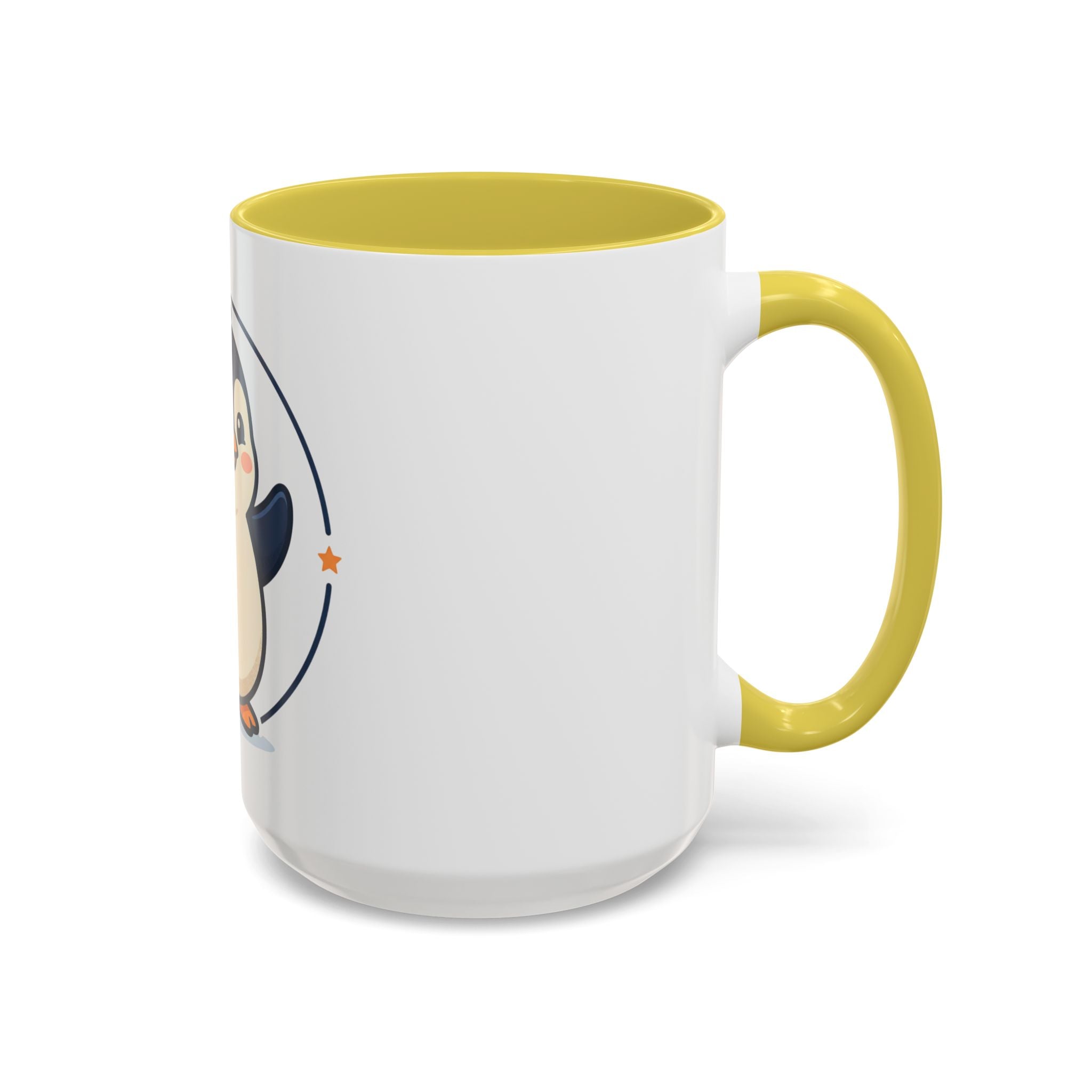 Cute Waving Penguin Mug | 11oz or 15oz Colorful Ceramic