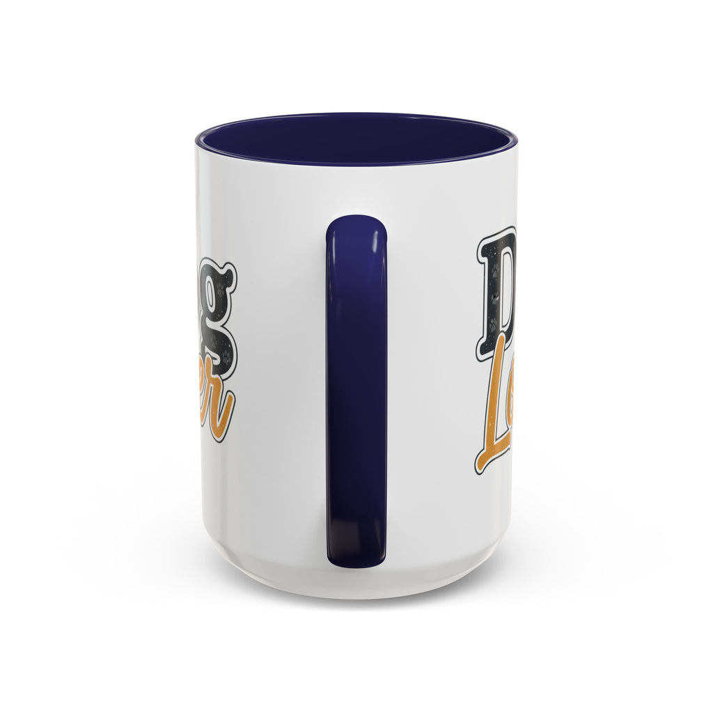 Dog Lover Accent Coffee Mug — 'Dog Lover' 11/15oz Ceramic Mug