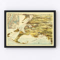 Vintage Map of Connecticut 1905