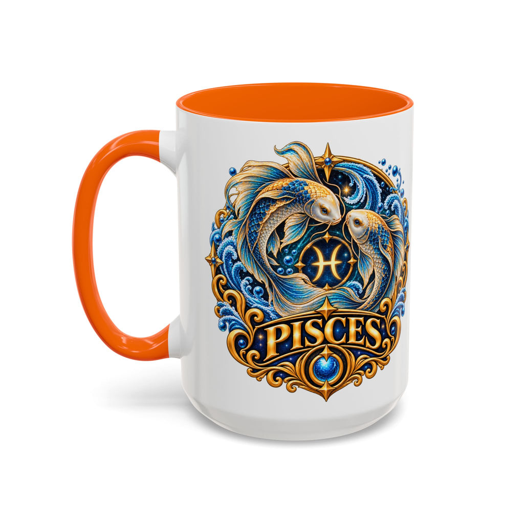 Pisces Zodiac Coffee Mug — Decorative Accent Astrology Mug (11/15oz)