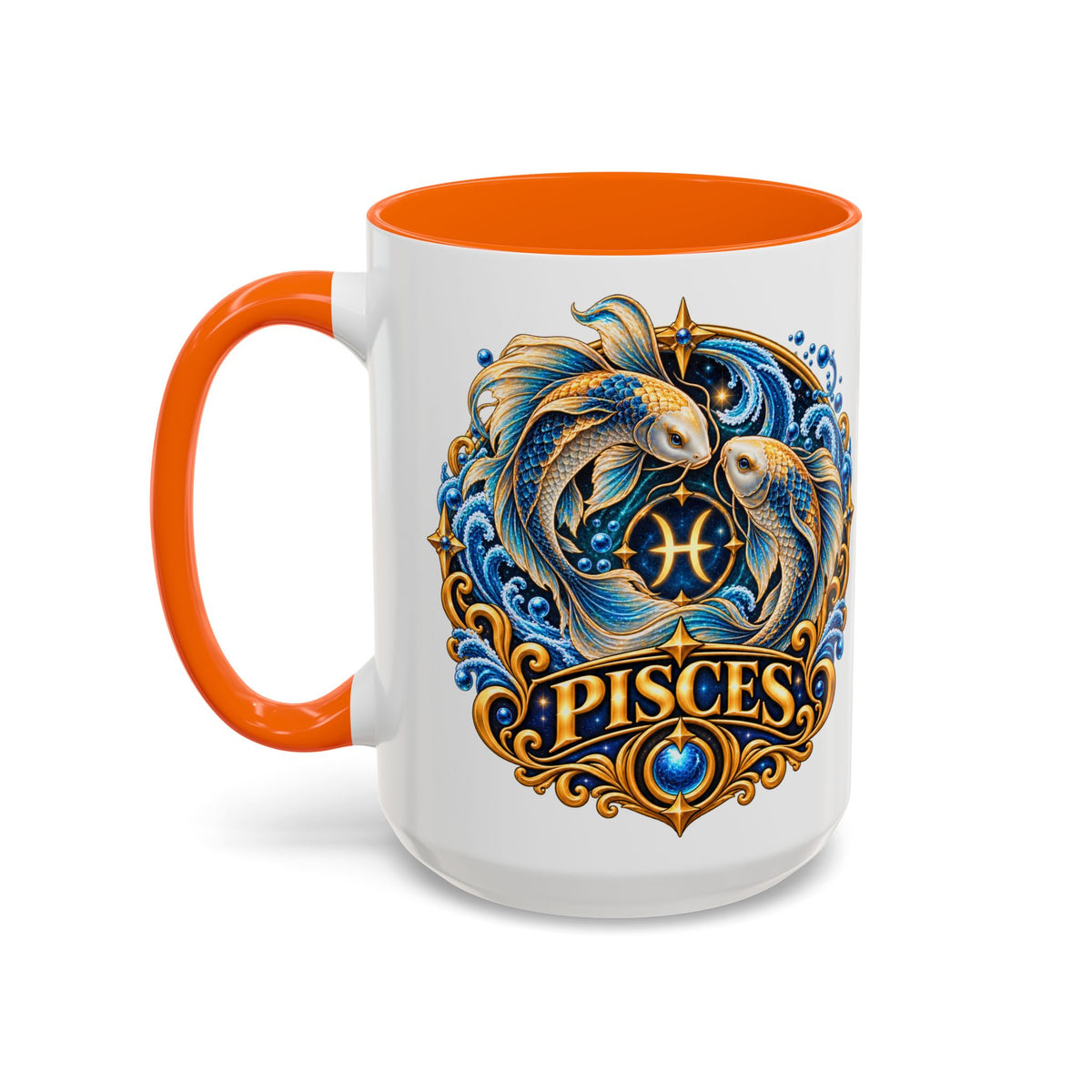 Pisces Zodiac Coffee Mug — Decorative Accent Astrology Mug (11/15oz)