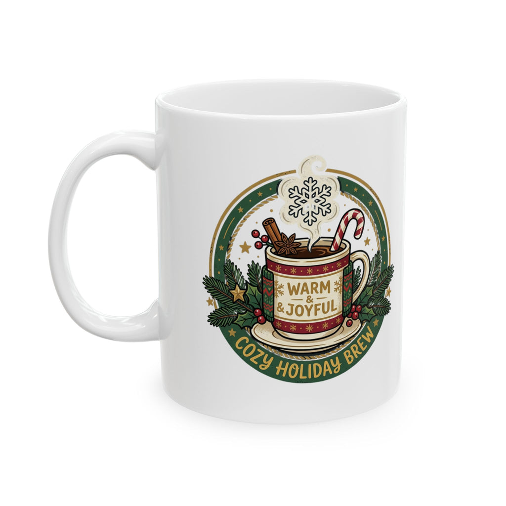 Christmas Cozy Cocoa Ceramic Mug – Holiday Hot Chocolate Gift (11oz, 15oz)