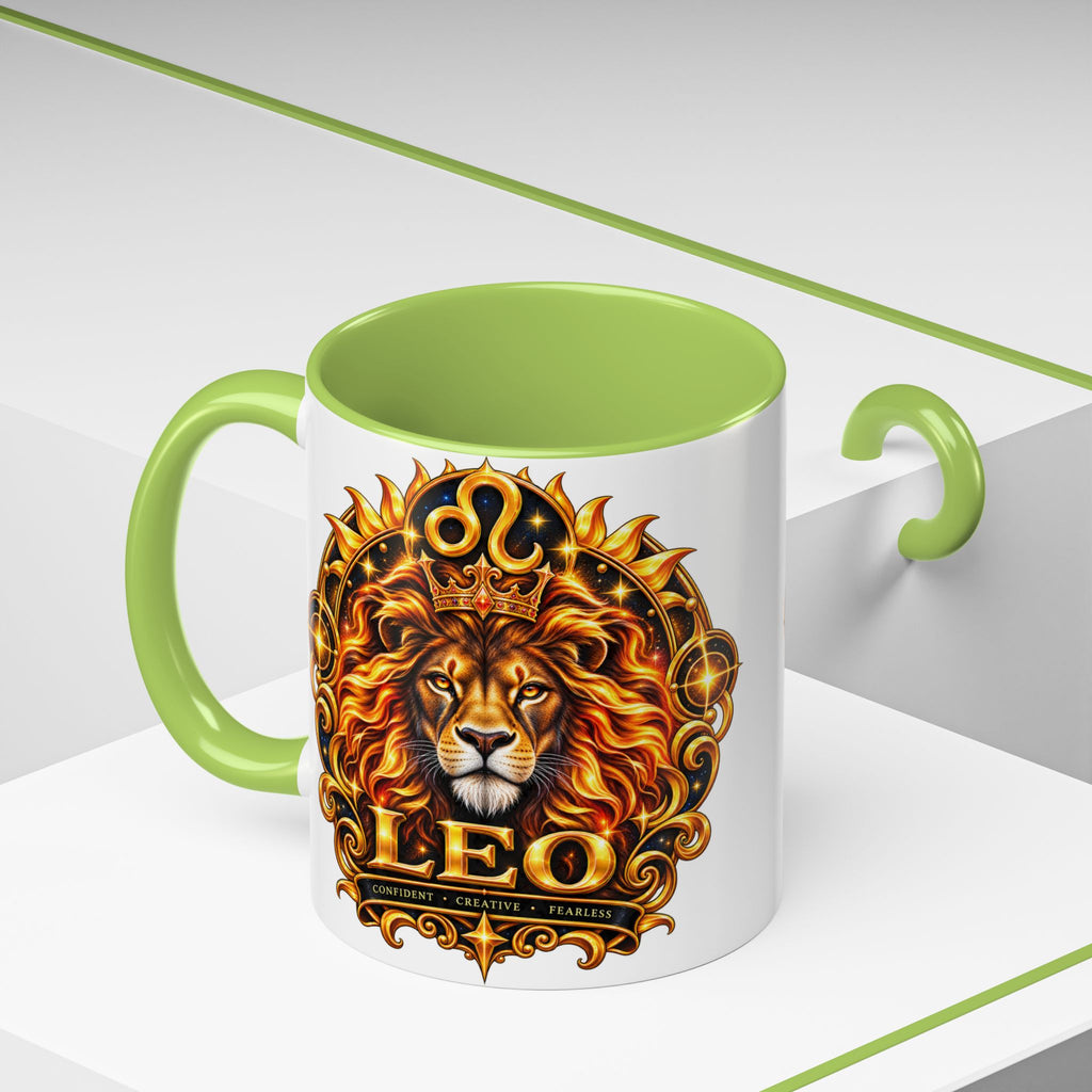 Leo Zodiac Lion Coffee Mug — Astrological Birthday Gift (11/15oz)