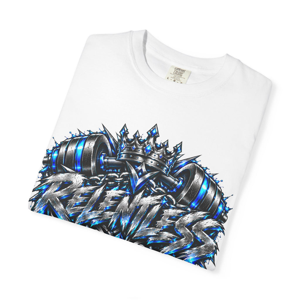 T-Shirt — Metallic Crown Graffiti Heart Graphic Tee