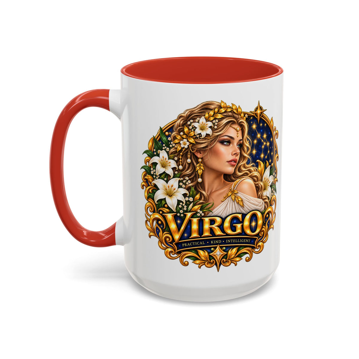 Virgo Zodiac Coffee Mug — Astrology Gift Mug (11/15oz)