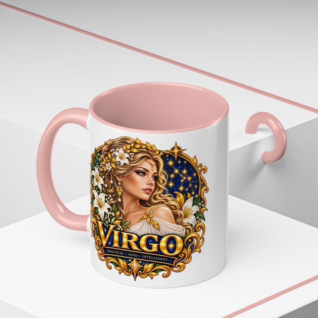 Virgo Zodiac Coffee Mug — Astrology Gift Mug (11/15oz)
