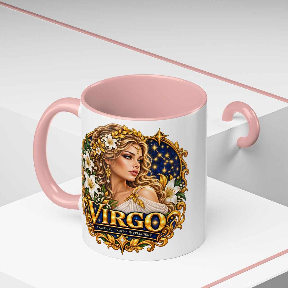 Virgo Zodiac Coffee Mug — Astrology Gift Mug (11/15oz)
