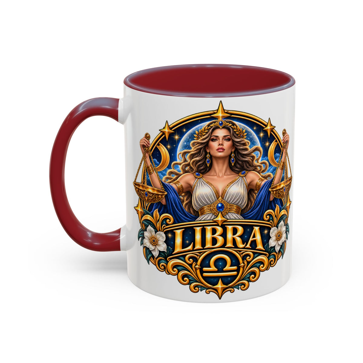 Libra Zodiac Coffee Mug – Elegant Horoscope Astrology Gift (11/15oz)