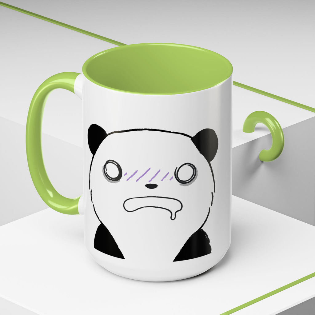Just Give Me My Coffee!!! Accent Mug — Panda Coffee Lover Gift (11/15oz)