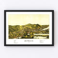 Vintage Map of Milton, New Hampshire 1888