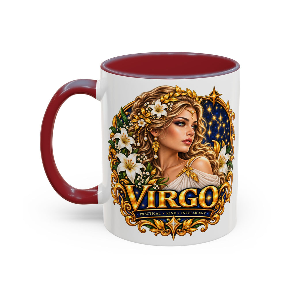 Virgo Zodiac Coffee Mug — Astrology Gift Mug (11/15oz)