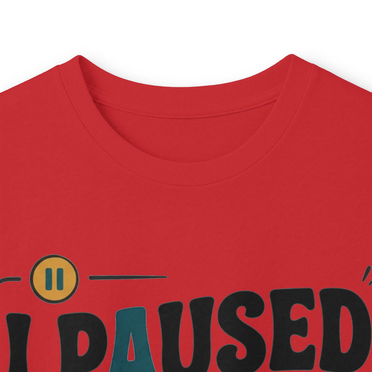 Long Sleeve Tee — "I Paused My Life For This" Retro Graphic