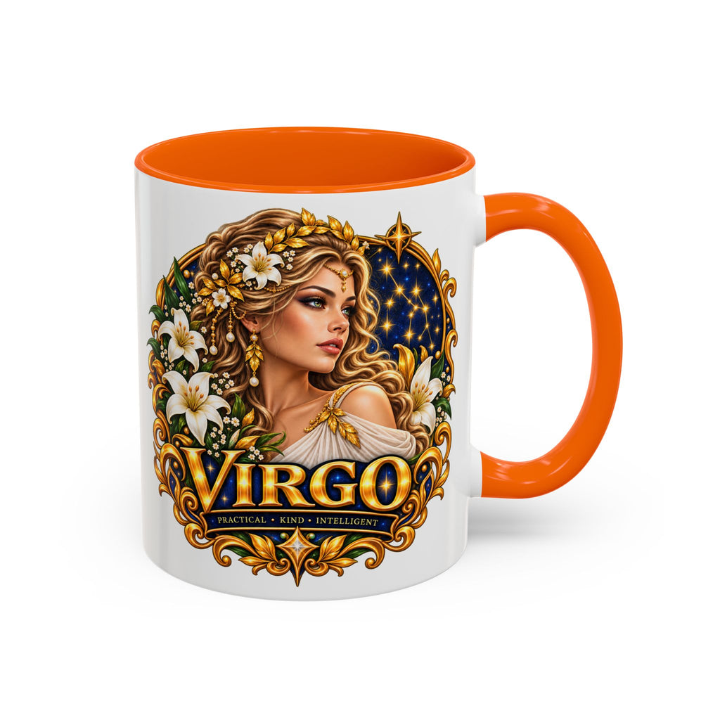 Virgo Zodiac Coffee Mug — Astrology Gift Mug (11/15oz)