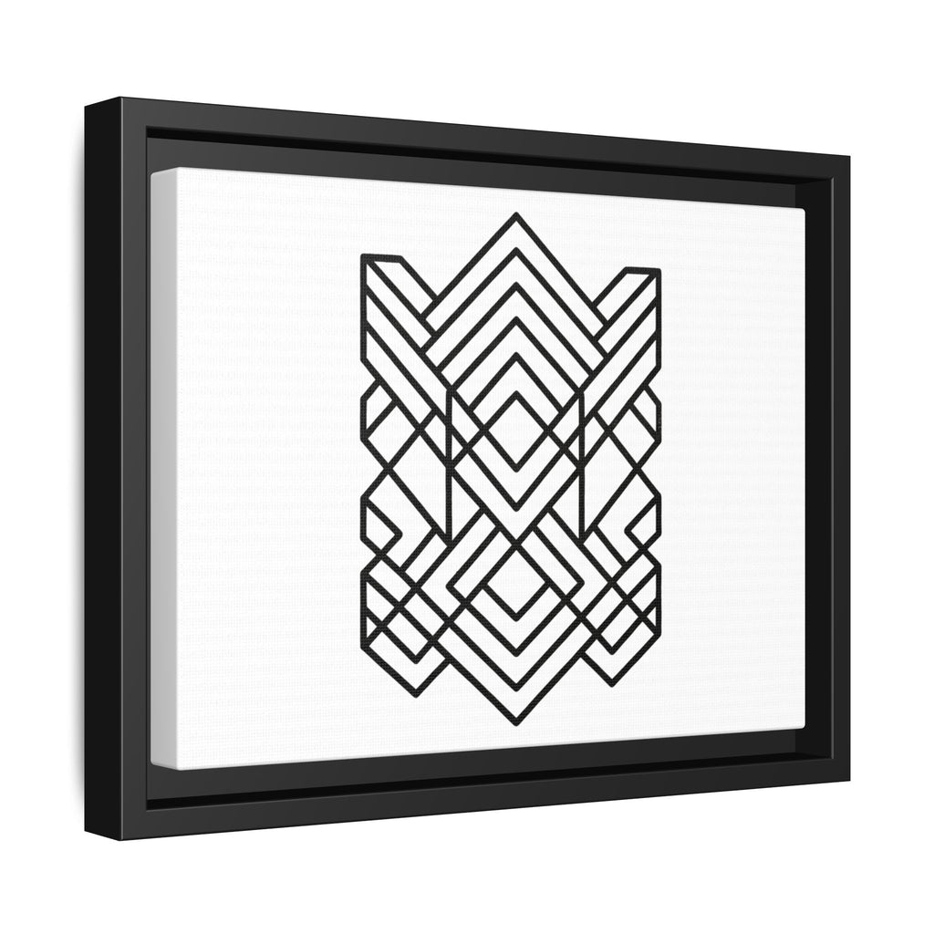 Framed Geometric Art Canvas