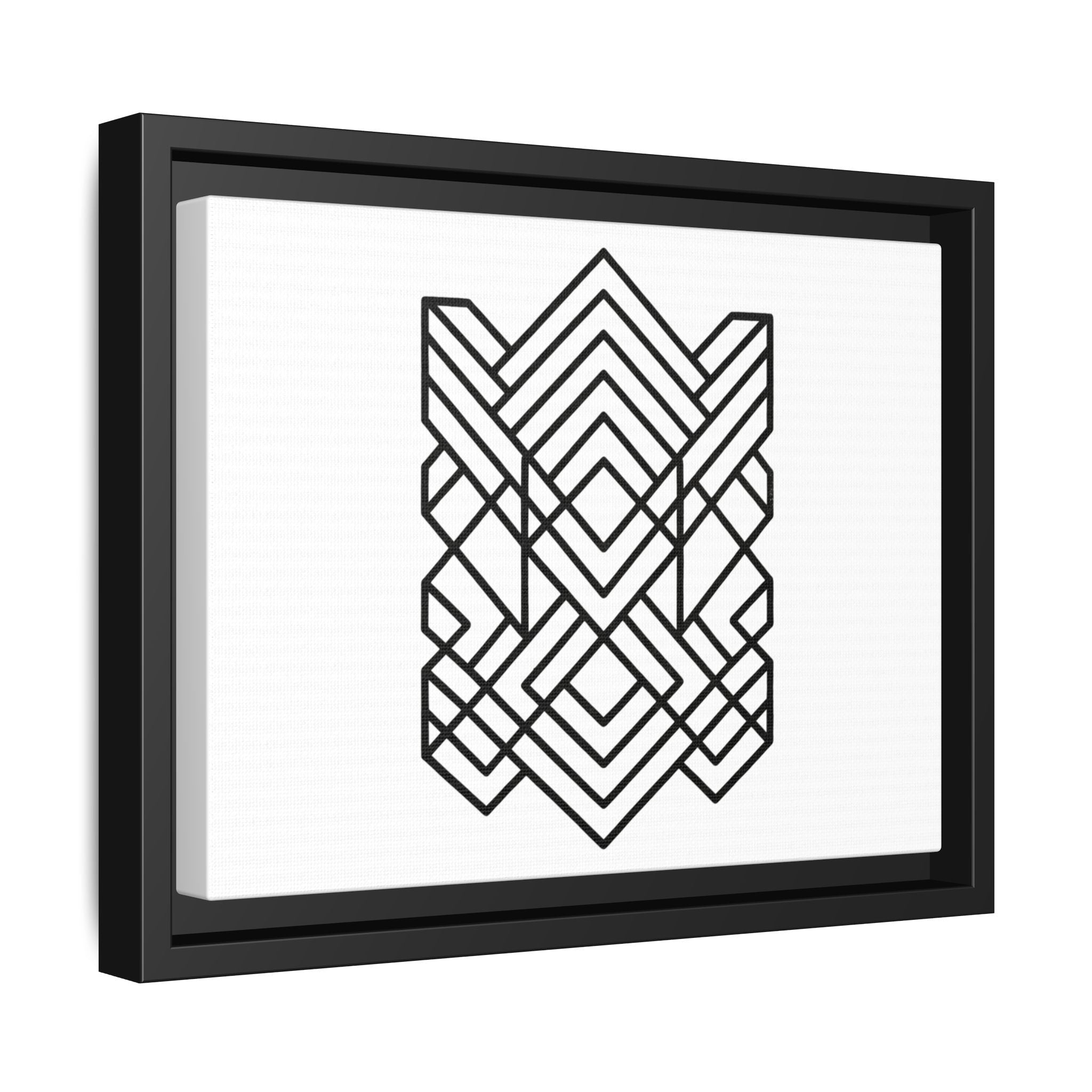 Framed Geometric Art Canvas
