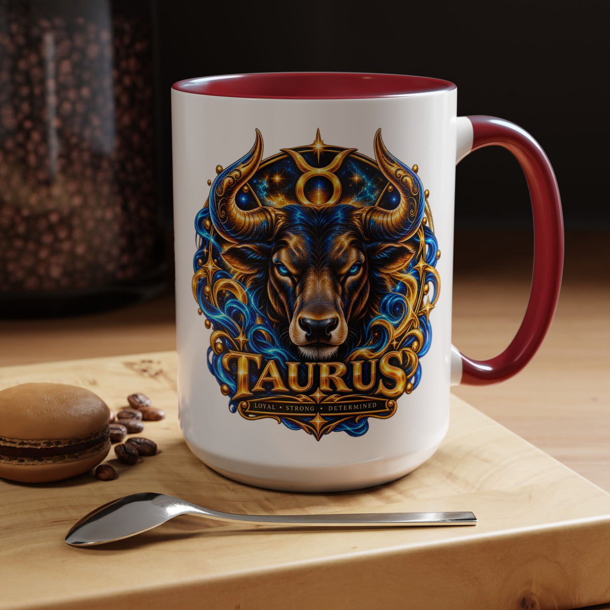 Taurus Coffee Mug — Zodiac Bull Accent Mug (11/15oz)
