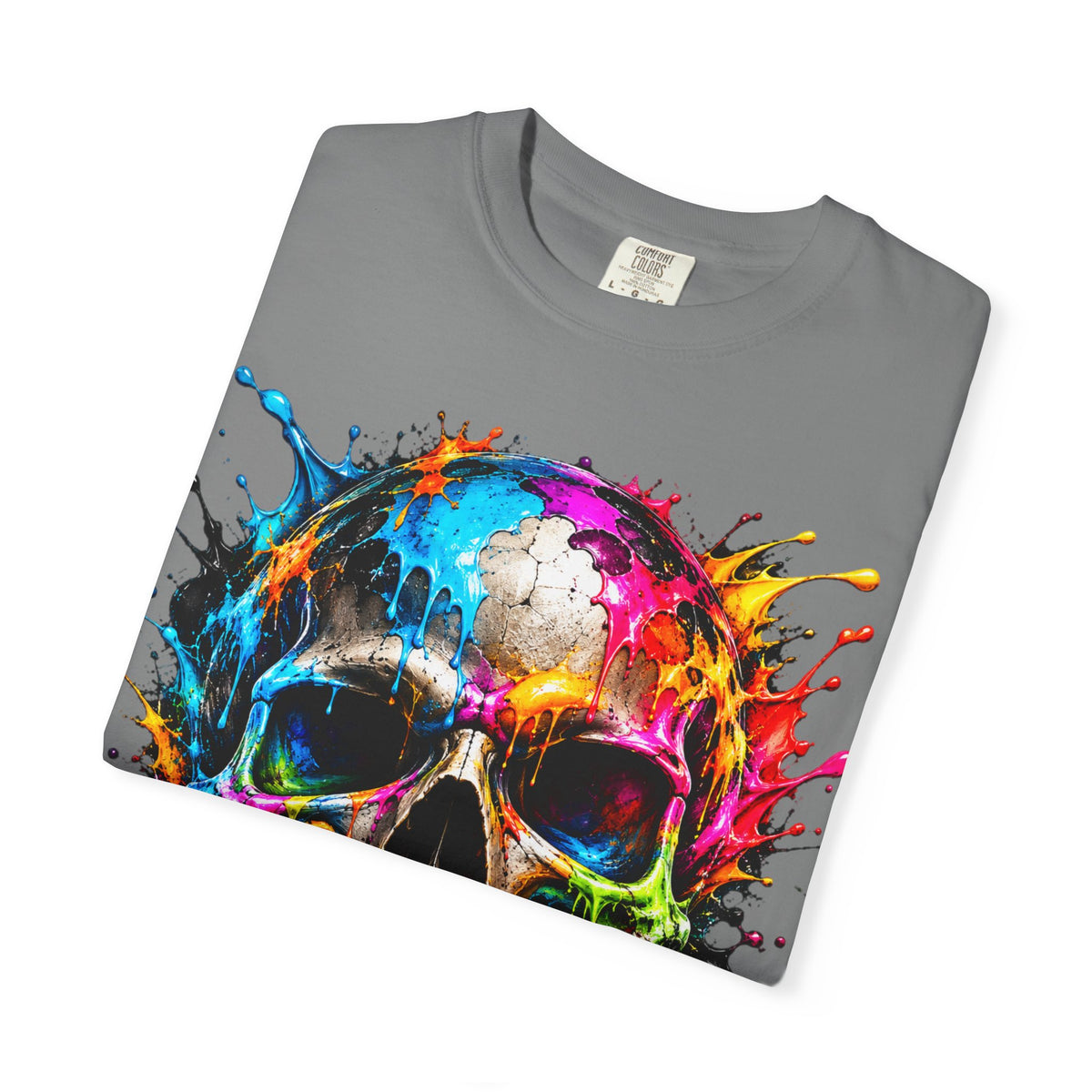 Color Splash Skull T-Shirt