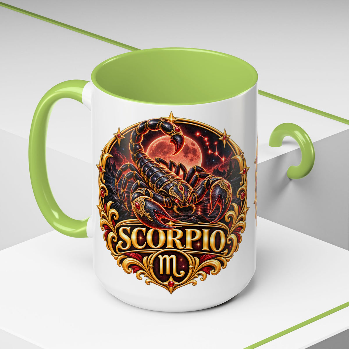 Scorpio Zodiac Coffee Mug — Bold Scorpion Astrology Design (11/15oz)