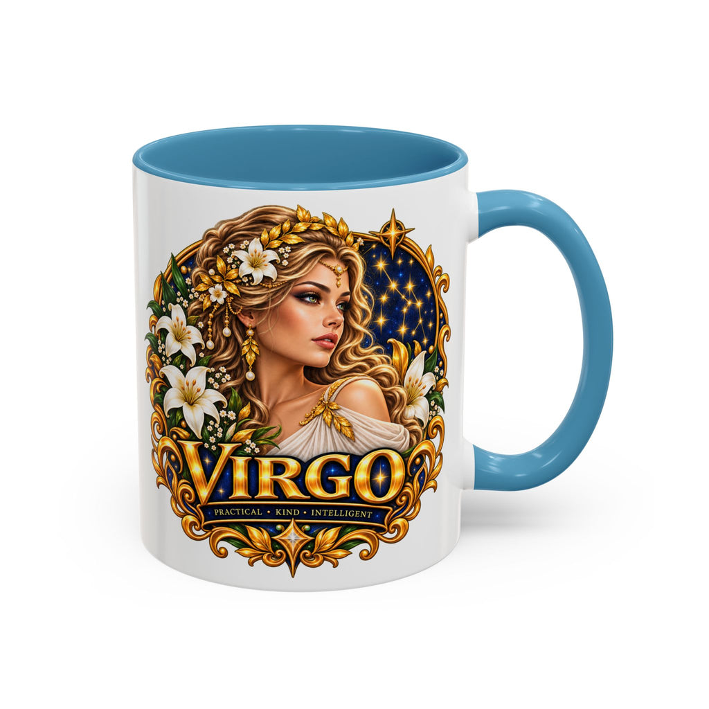 Virgo Zodiac Coffee Mug — Astrology Gift Mug (11/15oz)