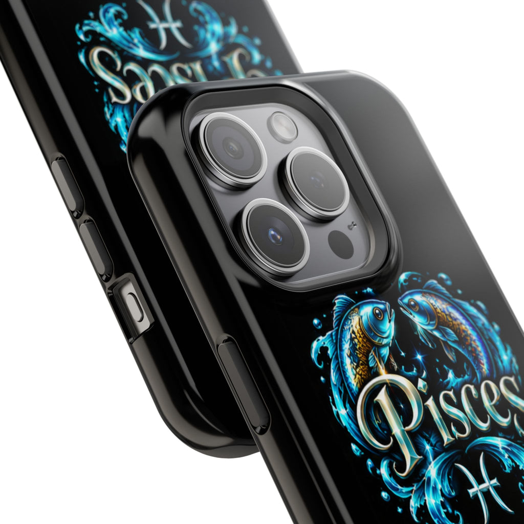 Pisces Magnetic Impact-Resistant Phone Case — Zodiac Fish Astrology Design