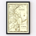 Vintage Map of Delaware 1795