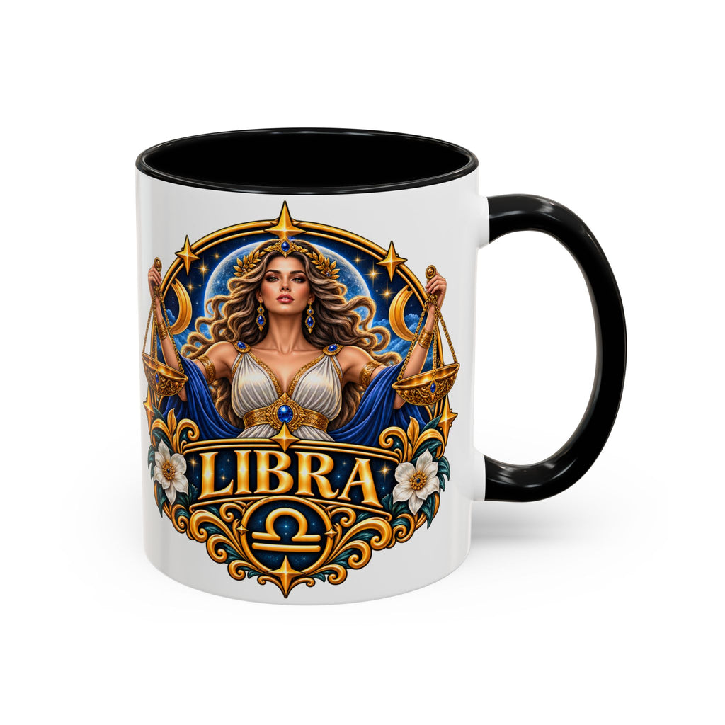 Libra Zodiac Coffee Mug – Elegant Horoscope Astrology Gift (11/15oz)
