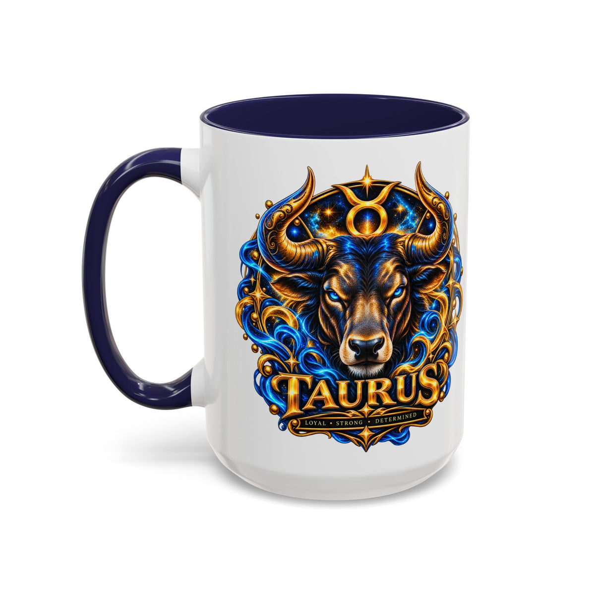 Taurus Coffee Mug — Zodiac Bull Accent Mug (11/15oz)